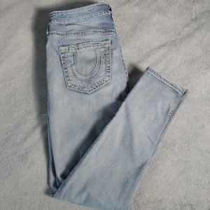 True Religion Jennie Curvie Mid Rise Super Skinny Jeans (34)
